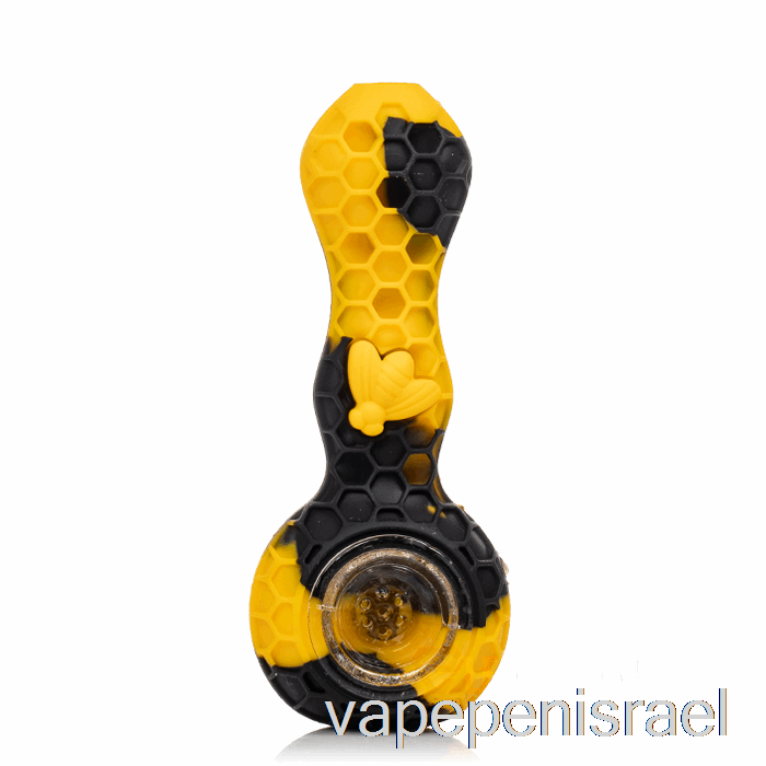 Vape Israel Stratus Bee כף סיליקון חד פעמית סול (שחור/צהוב)